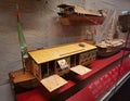 Northern Song Dynasty Antique Passenger Boat Vessel Ship Scale Model Wooden Boats Sailboat Junk Sail Transportation Vehicle Royalty Free Stock Photo