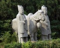 Horse and guards Statue at the Gongyi Caves