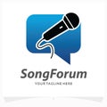 Song Forum Logo Design Template