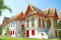 Song Phanuat Throne Hall Used by King Rama V During His Monkhood Moved and Reassembled in Wat Benchamabophit Temple, Thailand Royalty Free Stock Photo