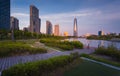 Songdo,South Korea - May 17, 2015: Songdo Central Park in Songdo International Business District, Incheon South Korea.