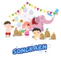 Songkarn festival in Thailand, Thai new year -