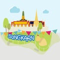 Songkarn Festival in Thailand