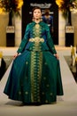 Songket textiles @ fashion show Royalty Free Stock Photo