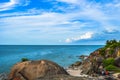 Songkhla beach view on the top Royalty Free Stock Photo