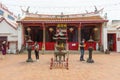 The Songkhla City Pillar Shrine Shern Wang Miao is the small Chinese temple located in Songkhla, Thailand