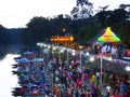 Klonghae Floating Market in Songkhla, Thailand.