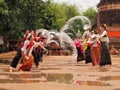 Songkran festival at chiangmai, thailand Royalty Free Stock Photo