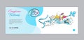 Songkran Festival water party Banner vector template, Thailand Traditional New Year`s Day, cartoon illustration