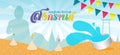 Songkran festival water splash of Thailand New Year design Vector Illustration banner template isolated on background, Translation Royalty Free Stock Photo