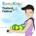 Songkran Thailand Festival vector