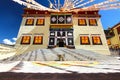 Songzanlin Temple also known as the Ganden Sumtseling Monastery, is a Tibetan Buddhist monastery in Zhongdian city( Shangri-La), Y Royalty Free Stock Photo