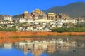 Songzanlin Temple also known as the Ganden Sumtseling Monastery, is a Tibetan Buddhist monastery in Zhongdian city( Shangri-La), Y Royalty Free Stock Photo