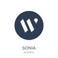 Sonia icon. Trendy flat vector Sonia icon on white background fr