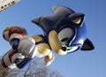 Sonic balloon in Macy's parade Royalty Free Stock Photo