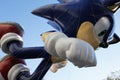 Sonic balloon on sky in Macy's Parade Royalty Free Stock Photo