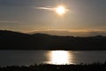 Sunset at Lake Attersee Voecklabruck District,