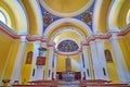 Interior of Santa Maria Lauretana Church, on March 27 in Sonogno, Valle Verzasca, Switzerland Royalty Free Stock Photo