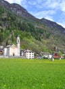 Sonogno,Verzasca Valley,Switzerland Royalty Free Stock Photo