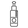 Sonograph cream bottle icon outline vector. Ultra sound