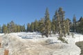 Sonora Pass Completely Snowy With Some Impressive Views Of Yosemite National Park. Nature Travel Holidays. Royalty Free Stock Photo