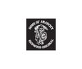 Sons of anarchy logo editorial illustrative on white background Royalty Free Stock Photo
