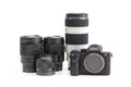 Sony Alpha mirrorless camera and E-mount lenses