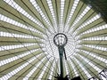 The Sony Center is located near the Berlin Potsdamer Platz railway station. Royalty Free Stock Photo