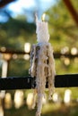 Melting Candle at La Gruta Royalty Free Stock Photo