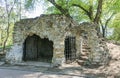 Moscow, Russia, May 09, 2011: Grotto `Belvedere` in Garden named Nikolai Bauman