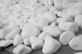 Black and white decorative sea pebbles Royalty Free Stock Photo