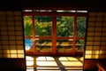 Japanese house veranda Royalty Free Stock Photo