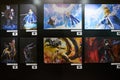 Anime posters on display at Sony Expo 2019