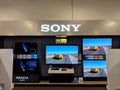 Sony Logo and TV display inside Best Buy Store