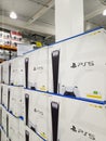 Sony Playstation PS5 console for sale at Auckland\'s Costco store.