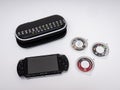 Sony`s famous PSP Playstation Portable video game console in black