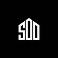 SOO letter logo design on BLACK background. SOO creative initials letter logo concept. SOO letter design.SOO letter logo design on Royalty Free Stock Photo