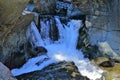 Sooke Potholes Provincial and Regional Park, Waterfall in Limestone Canyon, Vancouver Island, British Columbia