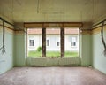 Soon to be demolished room ( bedroom ) Royalty Free Stock Photo