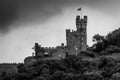 Sooneck Castle overlooking the Rhine River