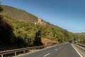 Sooneck Castle in the Rhine Valley, viewed from the road