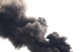 Soot. Black smoke. Royalty Free Stock Photo