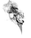 Soot. Black smoke. Royalty Free Stock Photo