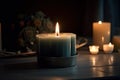 soothing candlelit ambiance with calming music for peaceful night of rest