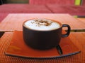 A soothing cappuccino - another delight for your audience !