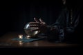 Soothsayer crystal ball. Generate Ai