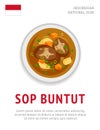 Sop buntut. National indonesian dish. Royalty Free Stock Photo