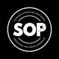 SOP Standard Operating Procedure - set of step-by-step instructions compiled by an organization to help workers carry out routine