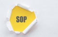 SOP Standard Operating Procedure - set of step-by-step instructions compiled by an organization to help workers carry out routine