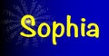 Sophia Girl Name Firework Rocket